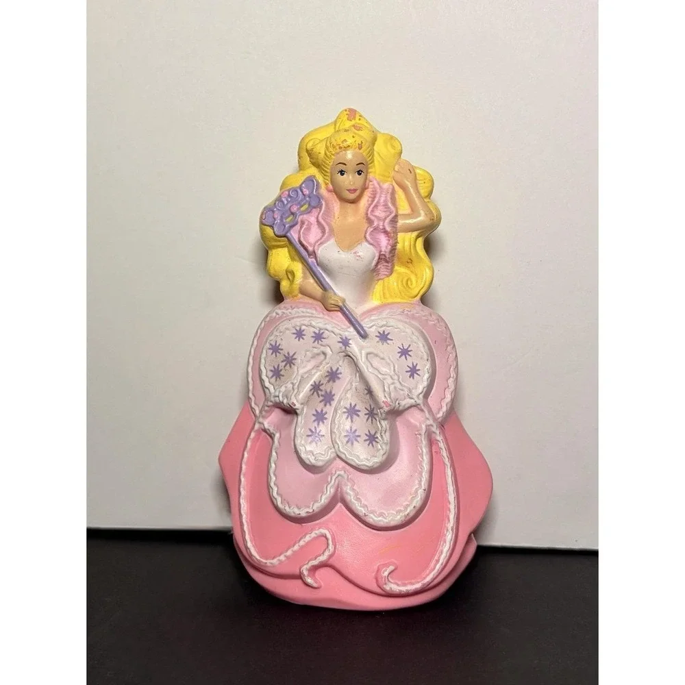 1991 McDonald's Happy Meal Toy Pink Princess Fairy Godmother Barbie Cake Topper